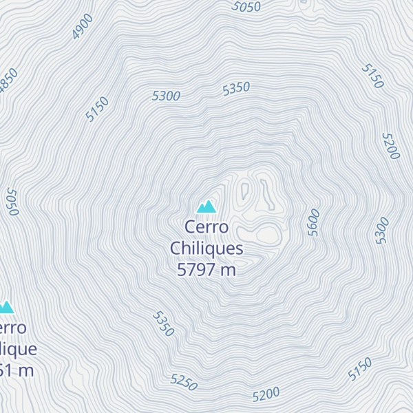 Map of Cerro Chiliques