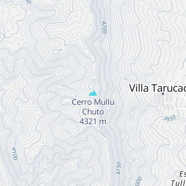 Map of Cerro Mullu Chuto