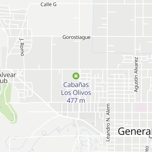 Map of Cabañas Los Olivos