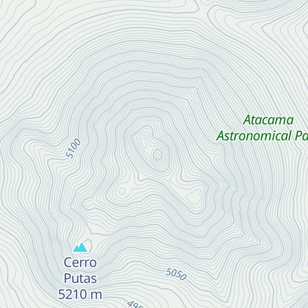 Map of Cerro Punas