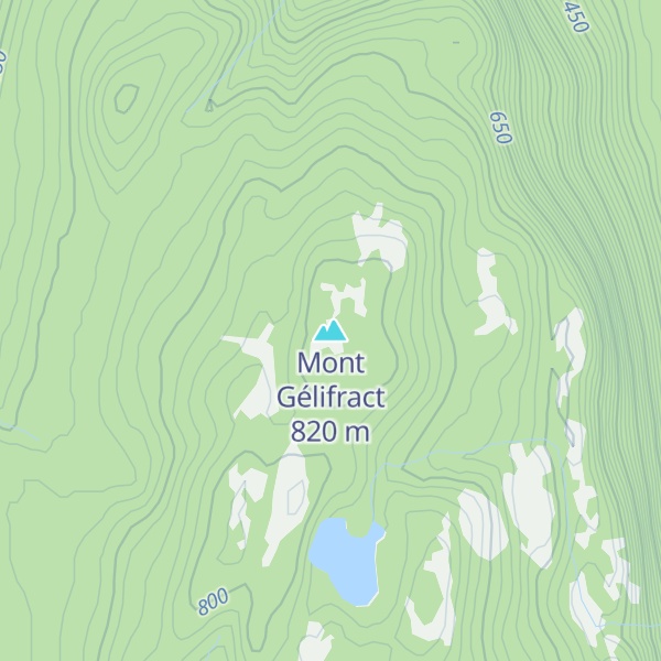 Map of Mont Gélifract