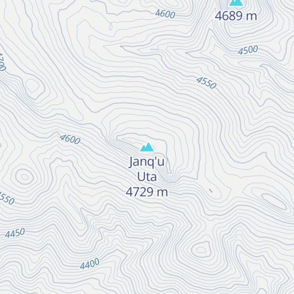 Map of Janq'u Uta