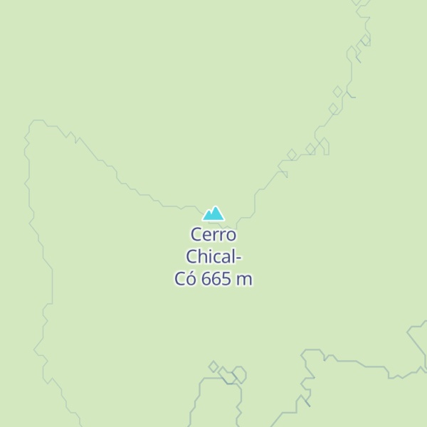 Map of Cerro Chical-Có