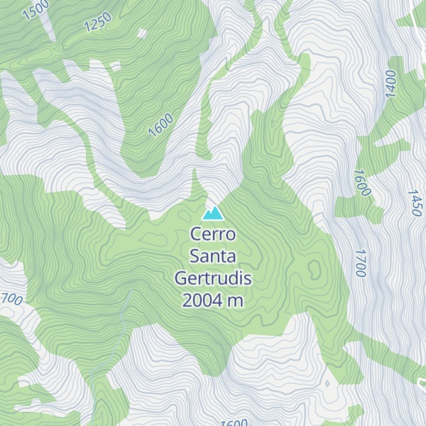 Map of Cerro Santa Gertrudis