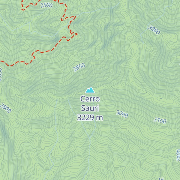Map of Cerro Sauri