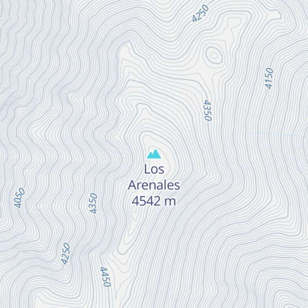 Map of Los Arenales