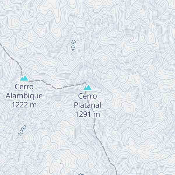 Map of Cerro Platanal