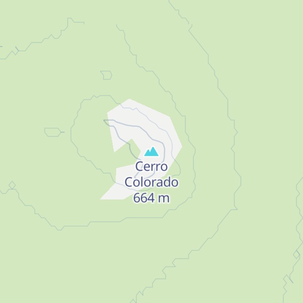 Map of Cerro Colorado