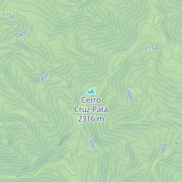 Map of Cerro Cruz Pata