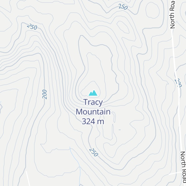 Map of Tracy Mountain