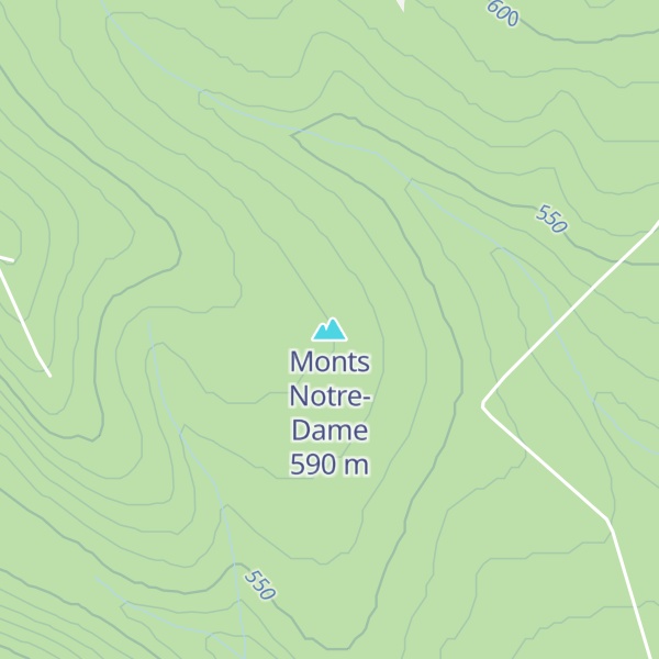 Map of Monts Notre-Dame