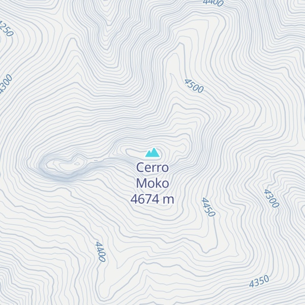 Map of Cerro Moko