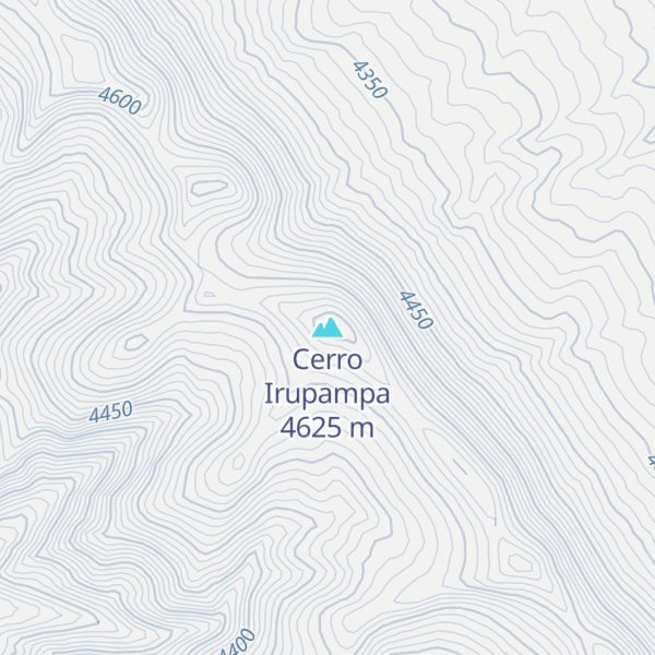 Map of Cerro Irupampa