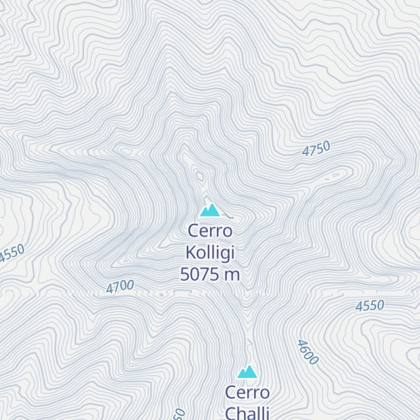 Map of Cerro Kolligi