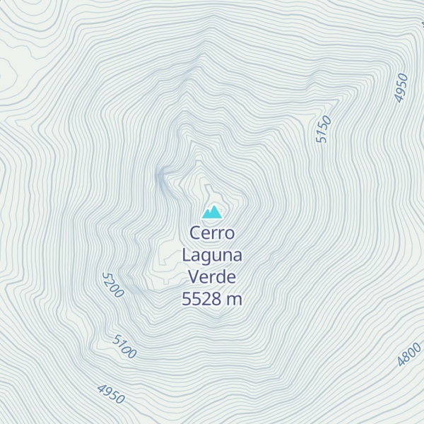 Map of Cerro Laguna Verde