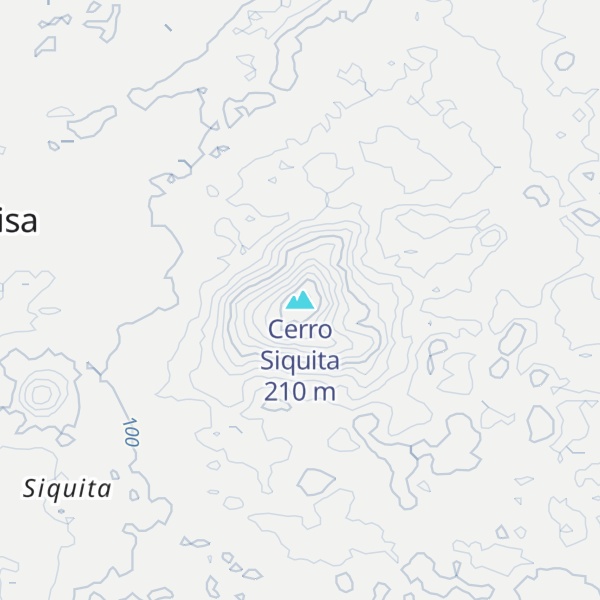 Map of Cerro Siquita