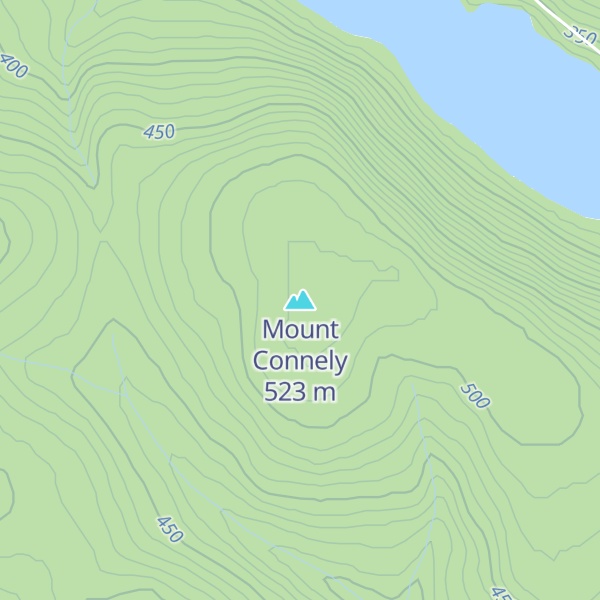 Map of Mount Connely