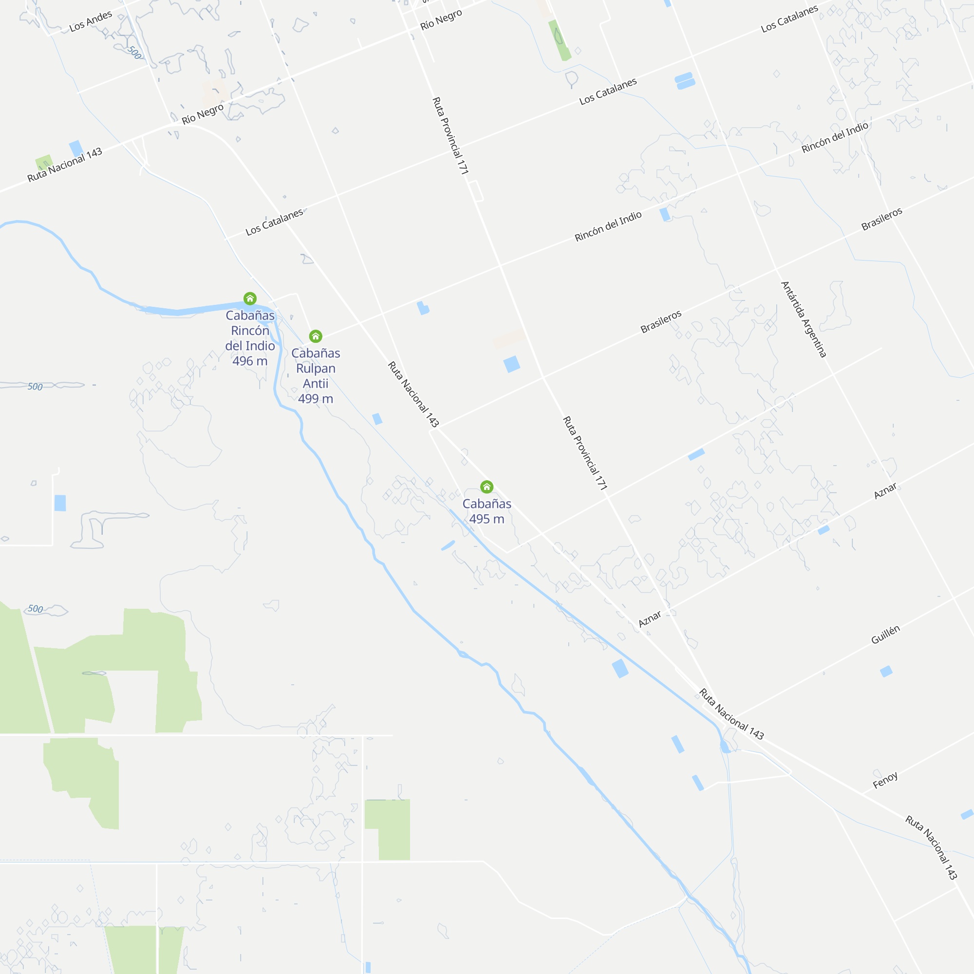 Cabañas map