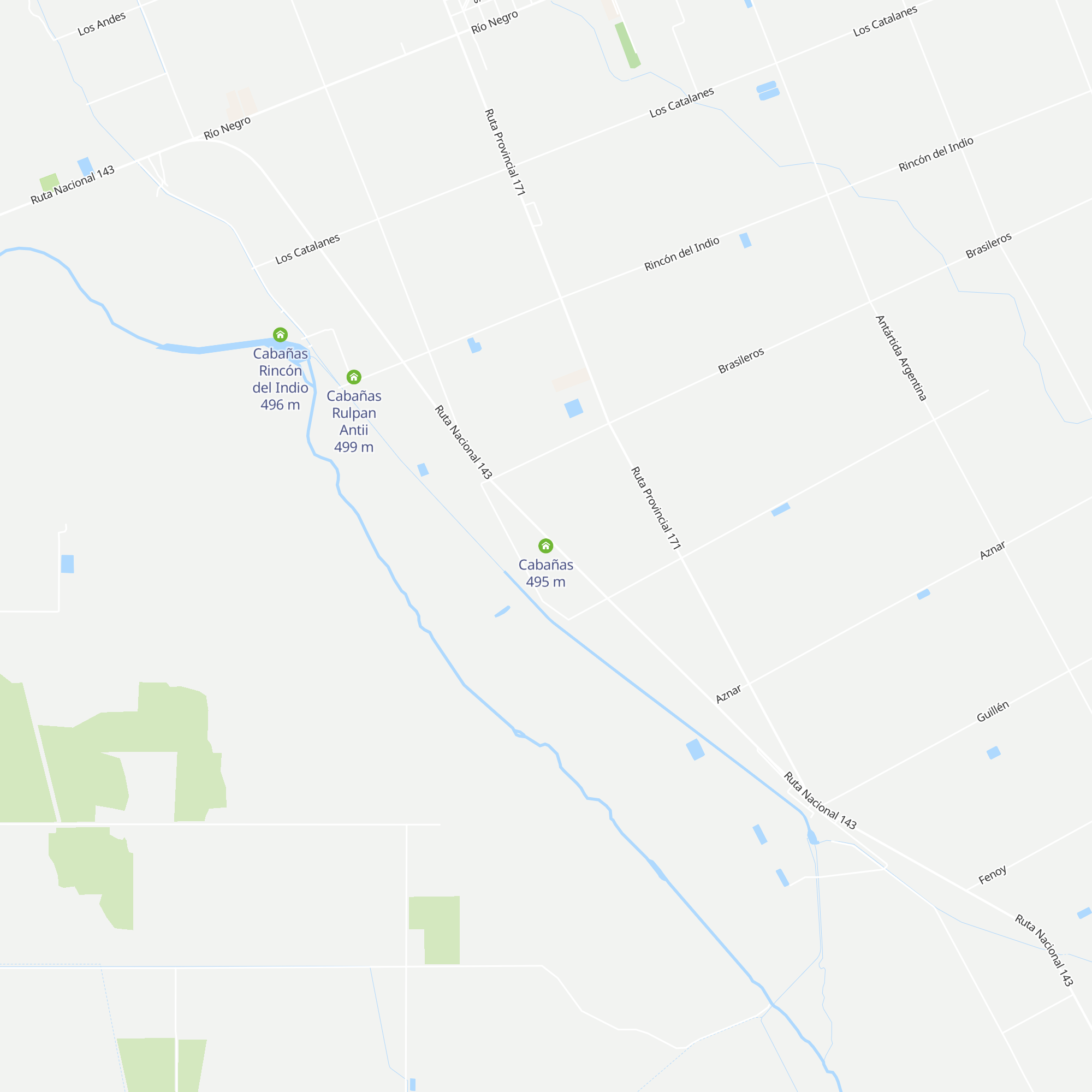 Cabañas map