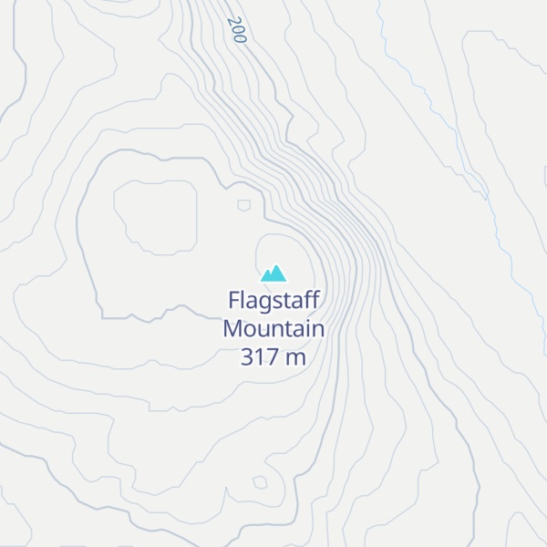 Map of Flagstaff Mountain