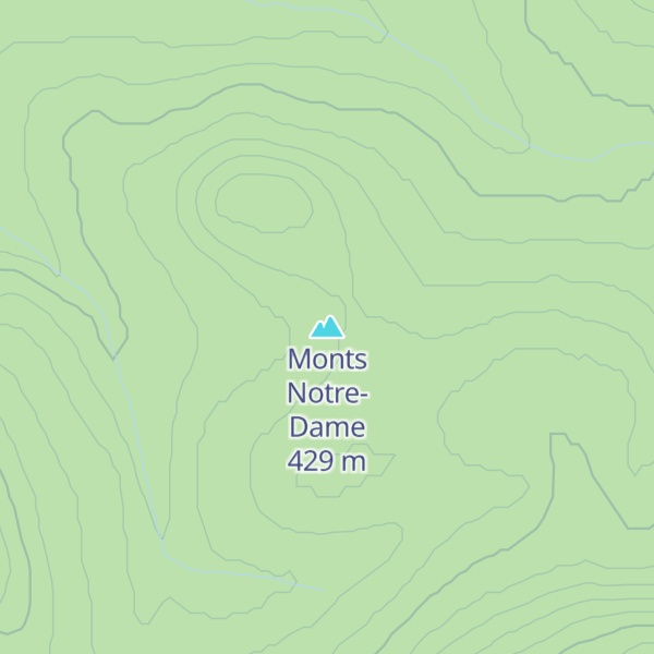 Map of Monts Notre-Dame