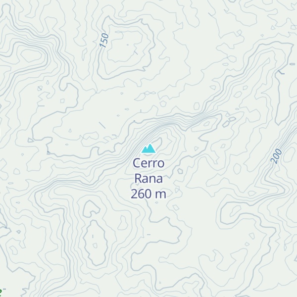 Map of Cerro Rana