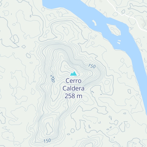 Map of Cerro Caldera