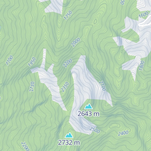 Map of Cerro Peronali