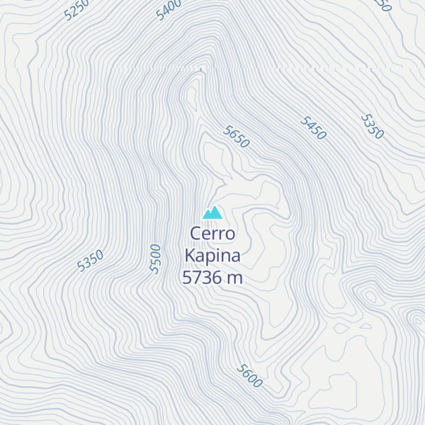Map of Cerro Kapina