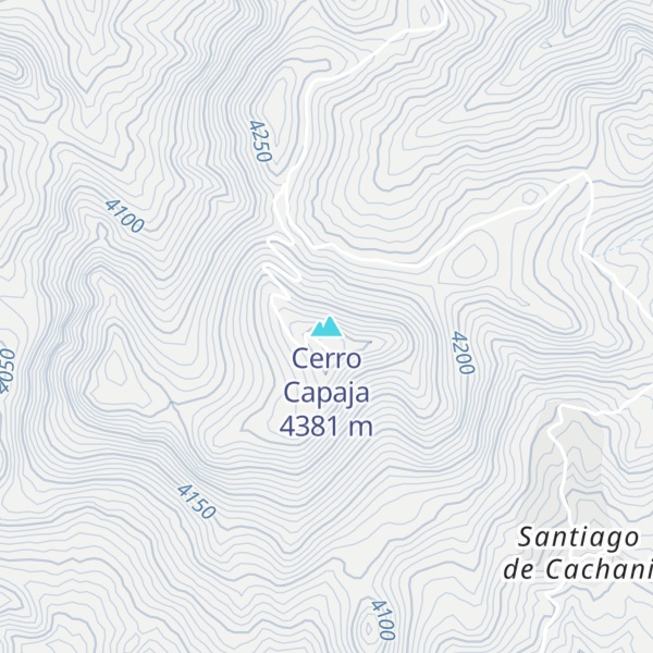 Map of Cerro Capaja
