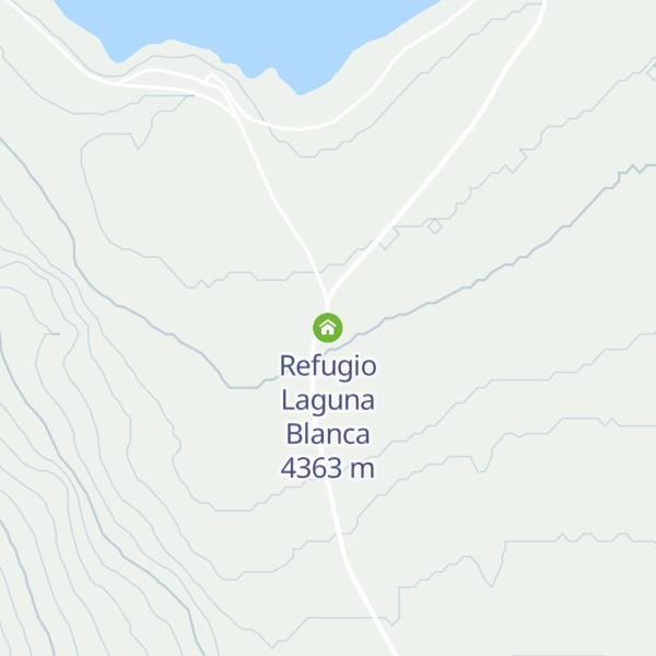 Map of Refugio Laguna Blanca