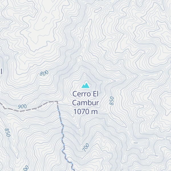 Map of Cerro El Cambur