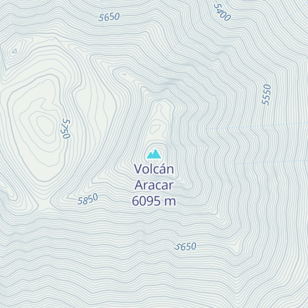 Map of Volcán Aracar