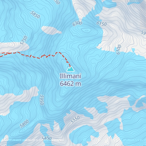 Map of Pico Sur