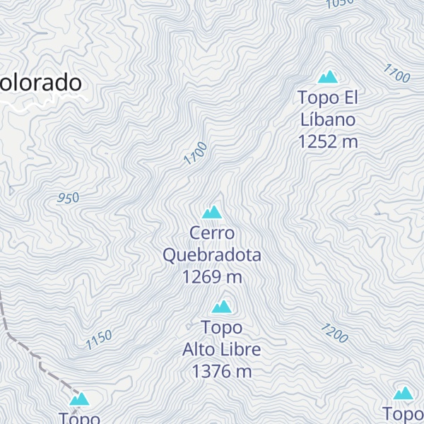 Map of Cerro Quebradota