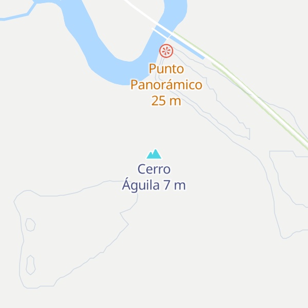 Map of Cerro Águila