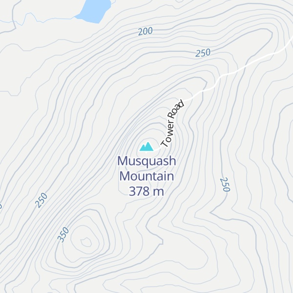 Map of Musquash Mountain