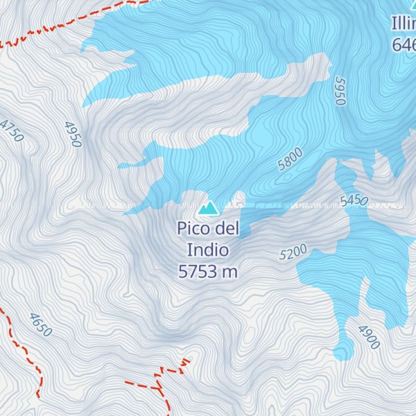 Map of Pico del Indio
