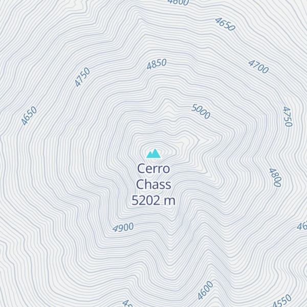 Map of Cerro Chass