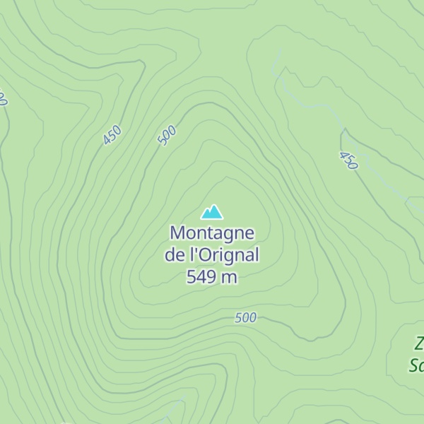 Map of Montagne de l'Orignal