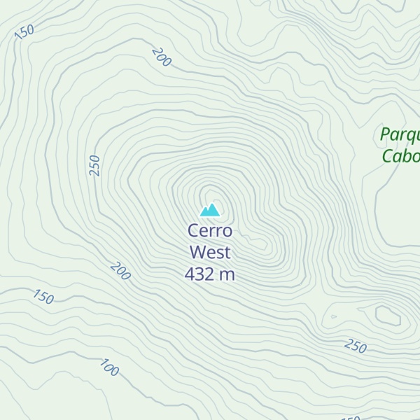 Map of Cerro West