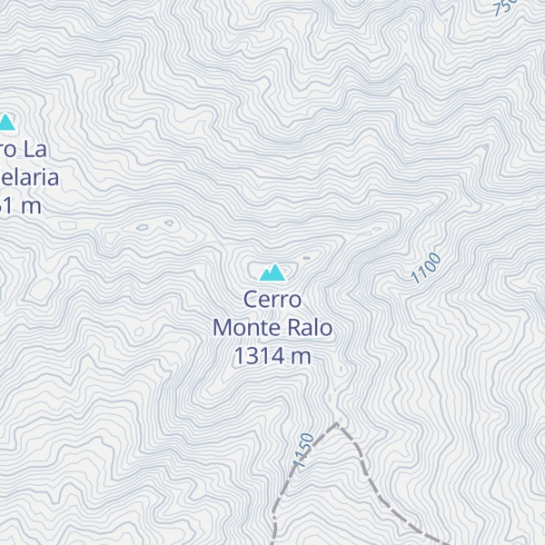 Map of Cerro Monte Ralo