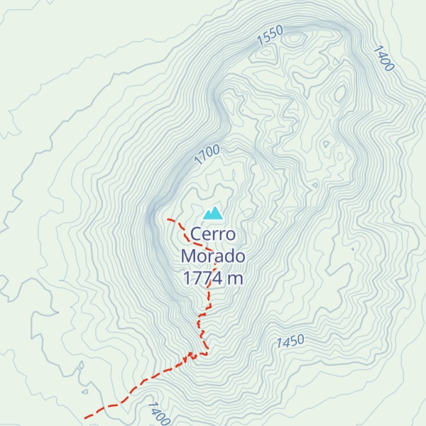 Map of Cerro Morado