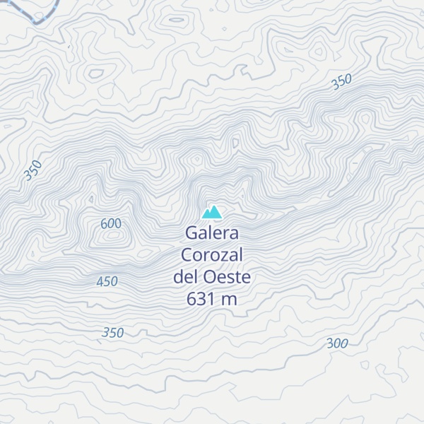 Map of Galera Corozal del Oeste