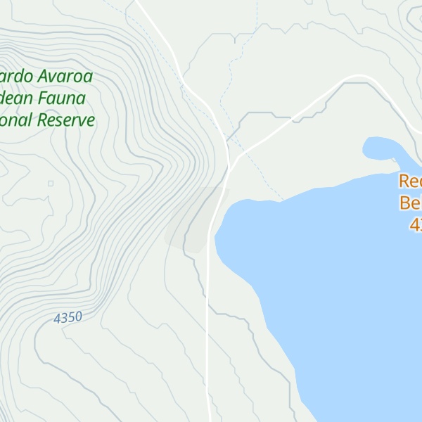 Map of Refugio Laguna Colorado