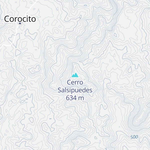 Map of Cerro Salsipuedes