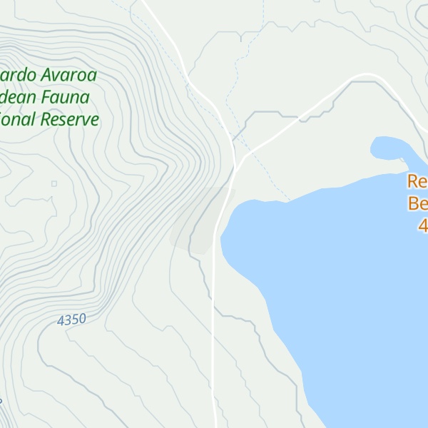 Map of Refugio Laguna Colorada