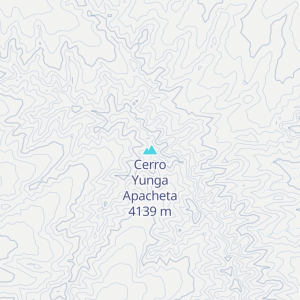 Map of Cerro Yunga Apacheta