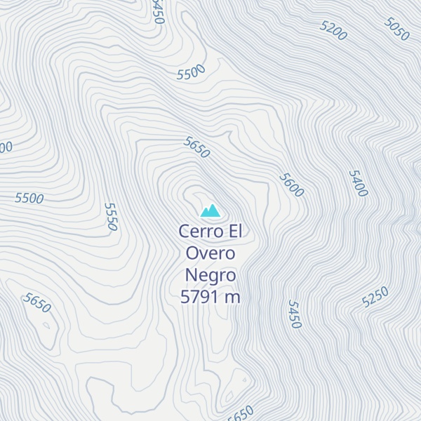 Map of Cerro El Overo Negro