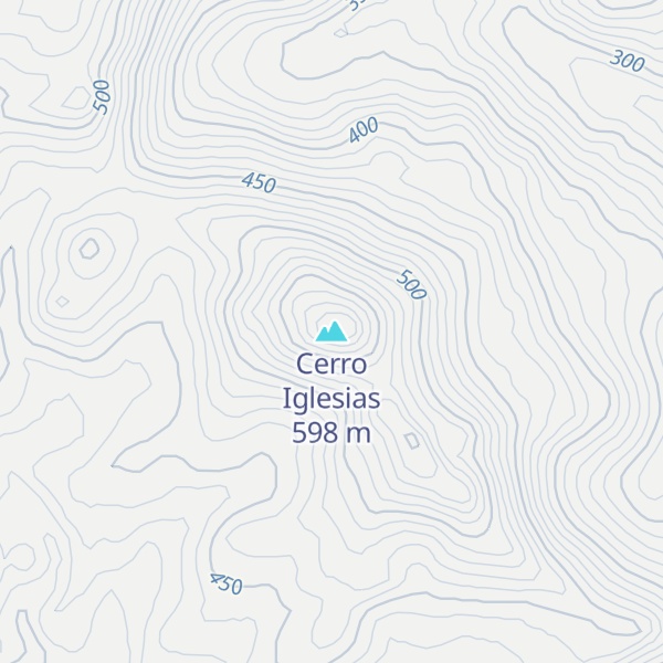 Map of Cerro Iglesias